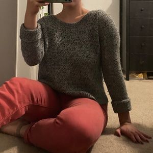Grey knit sweater!
